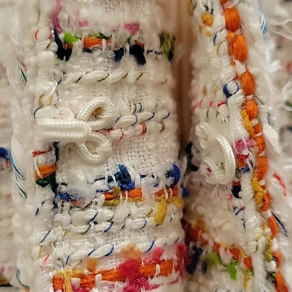 J. Crew Womens Long Sleeve Cropped Textured Tweed Blazer Sz 2p - Picture 8 of 12